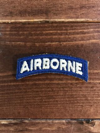 Wwii Airborne Tab Patch Military Us Army Uniform Military Insignia