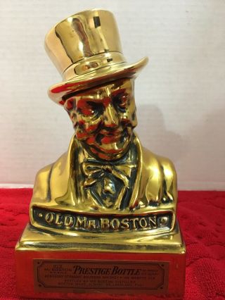 Vintage Old Mr.  Boston Figural Liquor Decanter Empty - Royal Halburton