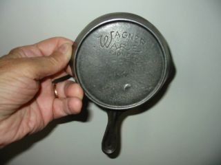Wagner Ware Childs Toy Cast Iron Salesman Sample Frying Pan Sidney O Very 2