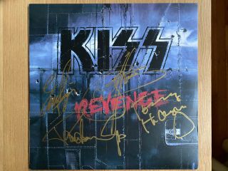 Autographed Kiss Revenge Vinyl Lp