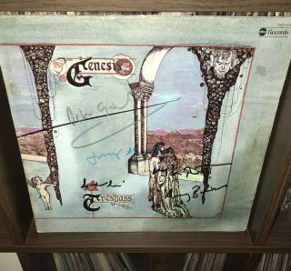 Signed X5 Genesis Vinyl Peter Gabriel Mike Rutherford Tony Banks John Mayhew