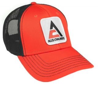 Orange With Black Mesh Allis Chalmers Hat Logo