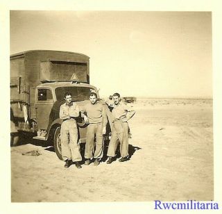 Best Luftwaffe Afrika Korps Soldiers In Desert W/ Opel Blitz Lkw Truck