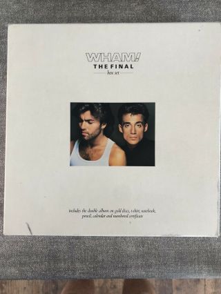 Wham ‘the Final’ Box Set 2 X Gold Vinyl Records & All Present.