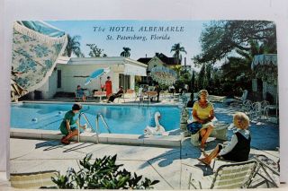 Florida Fl St Petersburg Hotel Albemarle Postcard Old Vintage Card View Standard