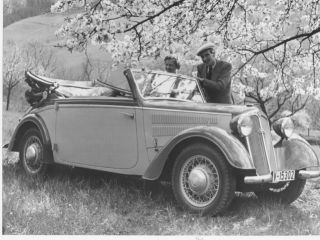 1939 Dkw Front Type F 8 Deluxe Convertible Auto Union Ag Audi Press Photo