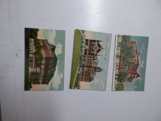 3 Old Concordia Kansas Postcards Nazareth Academy Business College & High School