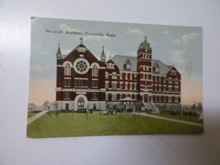 3 Old Concordia Kansas Postcards Nazareth Academy Business College & High School 4