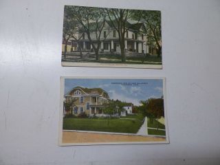 2 Old Concordia Kansas Postcards 1910 Dr.  Weaver 