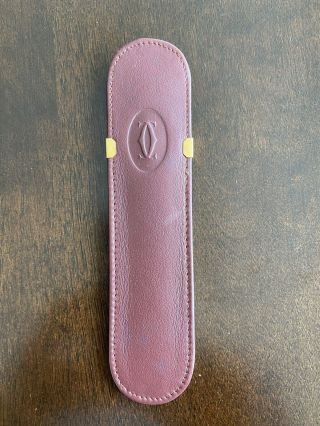 Authentic Cartier Leather Pen Case