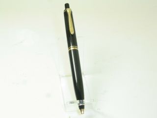Vintage Pelikan K200 W.  Germany Jet Black / Gold Trim Ballpoint Pen