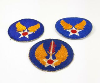3 Wwii U.  S.  Army Patches Army Air Force Headquarters And Usaaf In Europe