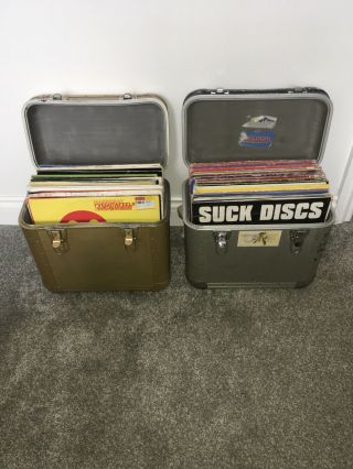 2 Dj Boxes Full Of Hard House/ Trance Vinyl Records
