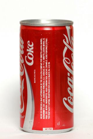 1990 Coca Cola can from Venezuela,  World Cup Italia ' 90 / Inglaterra 2