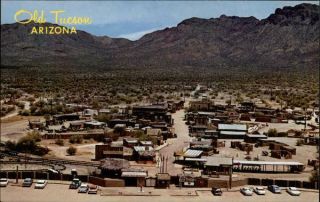 " Old Tucson ",  Az Pima County Arizona Petley Studios Inc.  Chrome Postcard Vintage