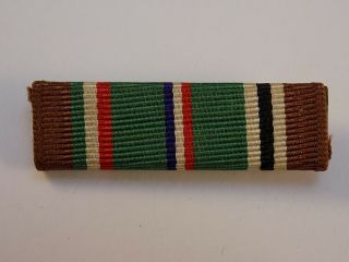Wwii Us Military Award Ribbon Pin Back European African Middle Eastern Campaign