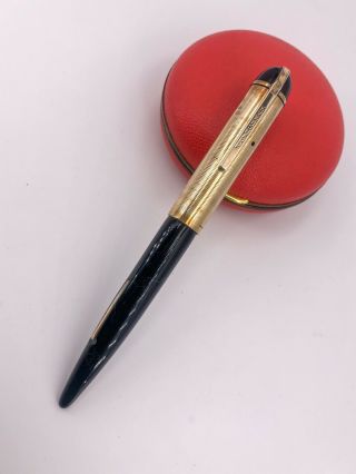 Vintage Wahl Eversharp " Skyline " Fountain Pen 14k Gold Filled Cap W/14k Gold Nib
