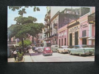50s Puerto Rico Ortiz Y Hno Pc,  San Francisco Street As You Enter Old San Juan
