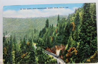 California Ca Santa Cruz Mountains Postcard Old Vintage Card View Standard Post