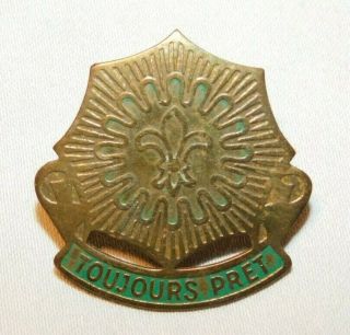 Rare World War 2 Us Army 2nd Armored Cavalry Regiment Military Dui Insignia Pin