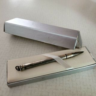Vintage 1930s Atx Cross Sterling Silver Ring Top 3”slim Mechanical Pencil
