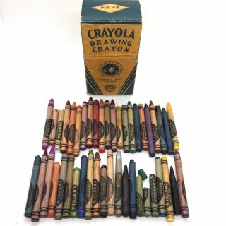 Vintage Crayola Crayon W/ Flesh Color 1950’s Binney & Smith Company No.  48