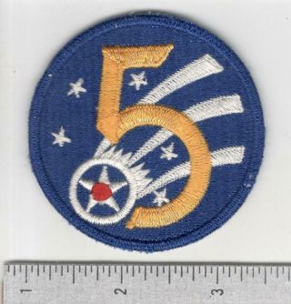 Aussie Made Ww 2 Us Army Air Forces 5th Air Force Patch Inv S377