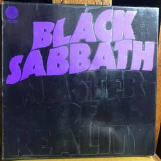 Black Sabbath Master Of Reality 1971 Uk Vertigo Swirl Lp W/inner & Orig Poster