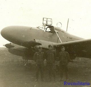 Best Luftwaffe Airmen Posed On Airfield By Their Fw.  58 Liaison Transport Plane