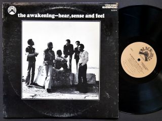 The Awakening Hear,  Sense And Feel Lp Black Jazz Records Bjqd/9 Us 1972 Quad Vg,