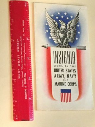 Fanny Farmer Candy Advertisement: Wwll Insignia Worn By U.  S.  Army,  Navy Marine