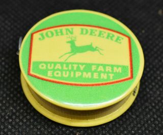 L273 - Vintage John Deere 4 Legged Deer Farm Equipment Celluloid Tape Measure