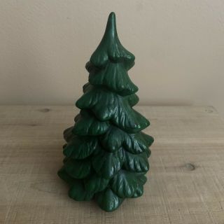 Vintage Ceramic Mini Christmas Tree,  Hand - Painted