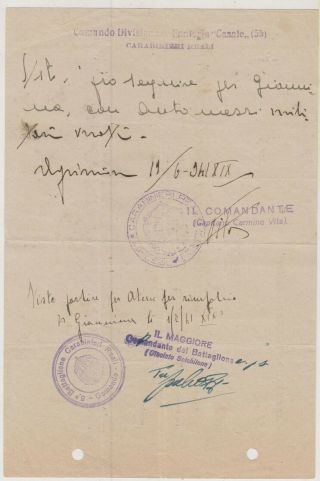 GREECE GERMANY ITALY OCCUPATION OF GREECE ATHENS PERMISSION TRAVEL TWO AUSWEIS 2