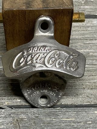 Rare Drink Coca - Cola Starr X Bottle Opener Pat Apr,  1925 Made Usa Brown Co 9