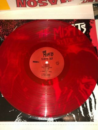 The Misfits Static Age Red Vinyl Lp Signed (2012) Danzig Limited 2000 1997