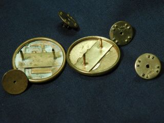 WWII US Army Women ' s Army Corps Collar Pins Brass WAC Enlisted 2