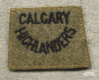 Ww2 Calgary Highlanders Cloth Winter Slip On (23949)