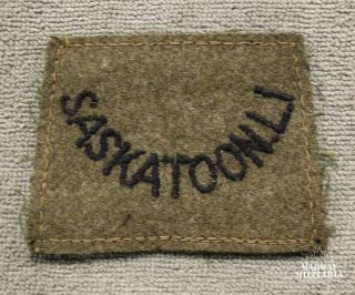 Ww2 Saskatoon Light Infantry Cloth Winter Slip On (23947)