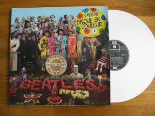 The Beatles Sgt Peppers Lonely Hearts Club Band French White Vinyl Dc1 Vg,  / Vg,