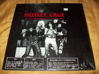 Motley Crue Live At The Country Club 1982 Lp Leathur Records Too Fast For Love