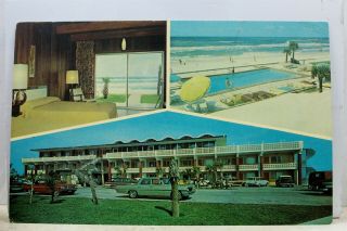 Florida Fl Panama City Escape Motel Pool Postcard Old Vintage Card View Standard