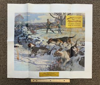 1967 Remington Firearms Poster/ad (26 " X23 ")
