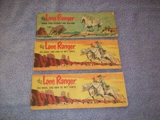 3 Cheerios 1954 Lone Ranger Comic Books Cereal Premium Story Of Silver & Tonto