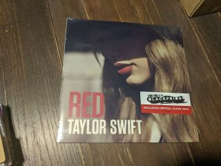 Taylor Swift Red Crystal Clear Vinyl 2lp Record Store Day Hand Numbered Rsd