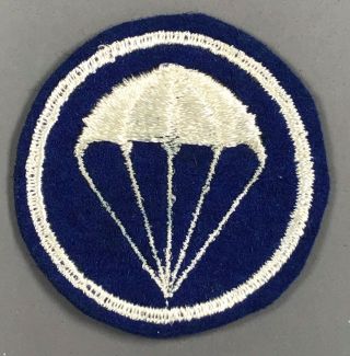 Wwii Army Enlisted Parachute Infantry Cap Patch Cut Edges No Glow