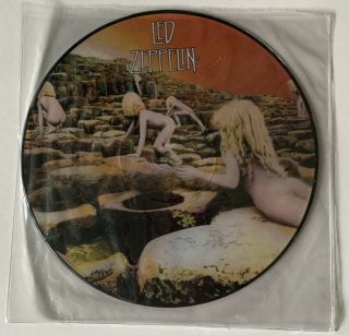 Ultra Rare Led Zeppelin Houses Of The Holy Lp Picture Disc Oop
