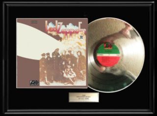 Led Zeppelin Ii Two Album White Gold Silver Metalized Record Lp Vinyl Non Riaa