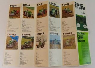 Another Deutz Series 06 Tractors Foldout Brochure