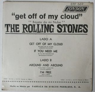 The ROLLING STONES Get Off My Cloud 1966 MEXICO 7 